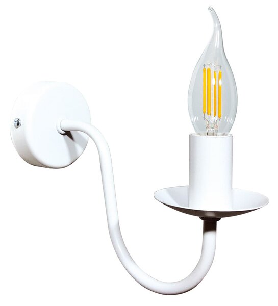 Applique 1xE14 Montatura Verniciata Bianco E-Energy Nicla