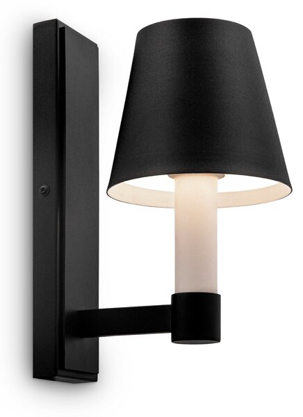 Lampada da parete Modern in Metallo Tet-a-tet Nero