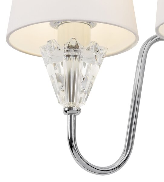 Lampada da parete Modern in Metallo Florero Cromo