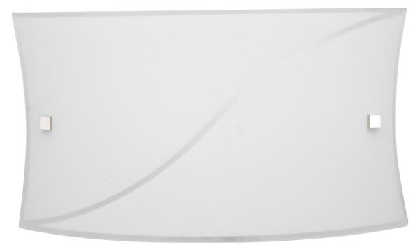 Applique 1xE27 Montatura Bianco Vetro Lastra Bianco E-Energy Serena