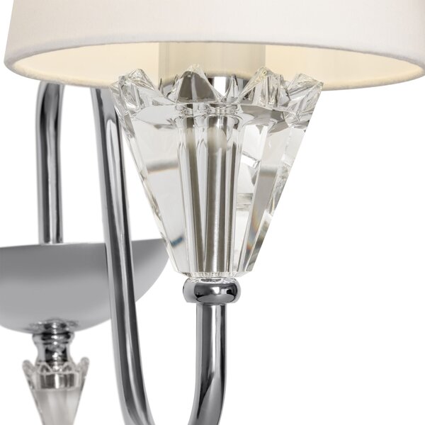 Lampada da parete Modern in Metallo Florero Cromo