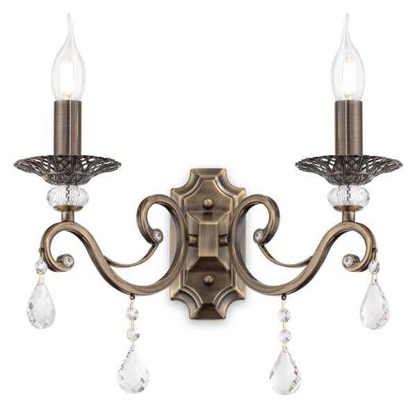 Lampada da parete Royal Classic in Metallo Grace Ottone