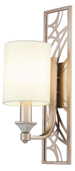 Lampada da parete House in Metallo Vittoria Crema con Oro