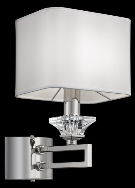 Lampada da parete Neoclassic in Metallo Ontario Cromo