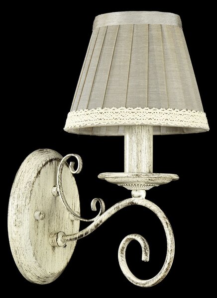 Lampada da parete Elegant in Metallo Felicita Beige