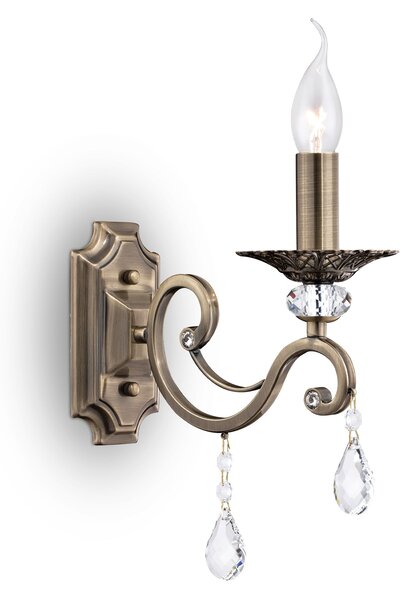 Lampada da parete Royal Classic in Metallo Grace Ottone