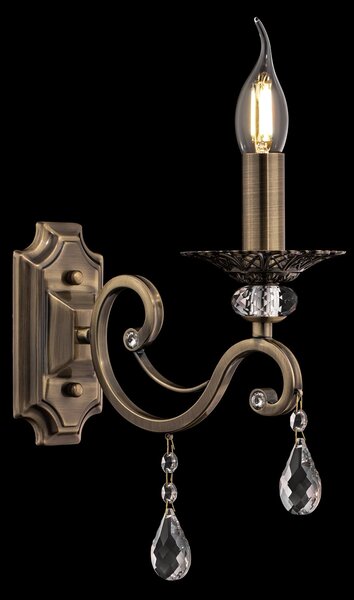 Lampada da parete Royal Classic in Metallo Grace Ottone