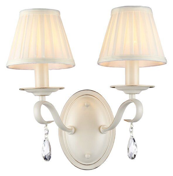 Lampada da parete Elegant in Metallo Brionia Beige