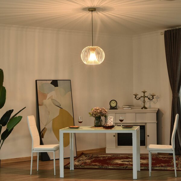 Lampadario Moderno a Sospensione 40W E27 Oro