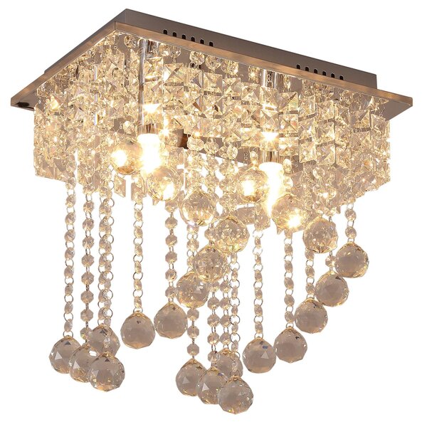 Lampadario a Sospensione Moderno in Cristallo 40x25x40 cm