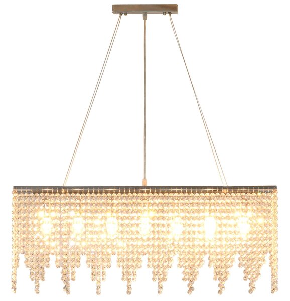 Lampadario Moderno a Gocce 80x20x130 cm E14 40W Argento
