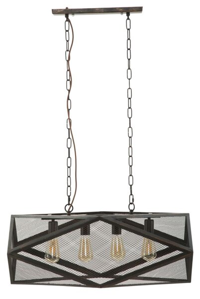 Lampadario Cage 75x27x28 cm in Ferro