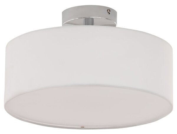Lampadario Moderno Ø30x17,5 cm G9 40W Paralume in Tessuto Bianco