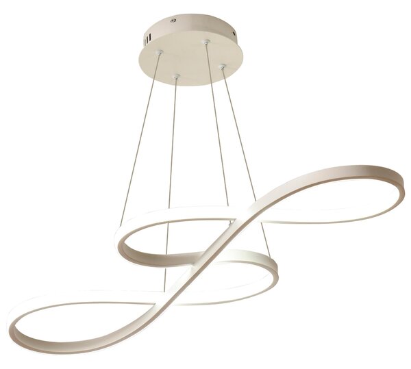 Lampadario a LED 70W Altezza Regolabile Bianco