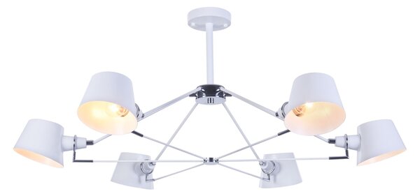Lampadario Modern in Metallo Abigail Bianco
