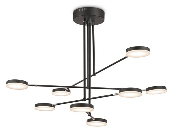 Lampada pendente Modern in Metallo e Acrilico Fad Nero