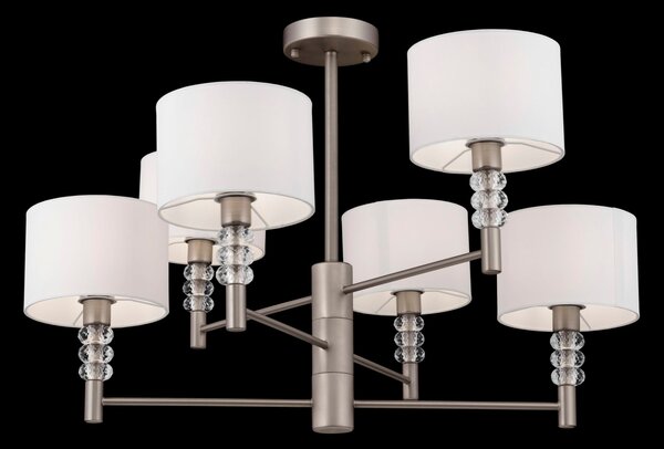 Lampadario Modern in Metallo Lincoln Nickel