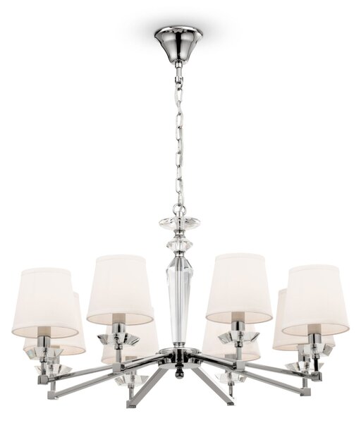 Lampadario Neoclassic in Metallo Beira Nickel