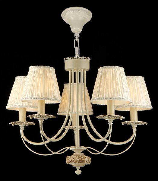 Lampadario Elegant in Metallo Olivia Avorio