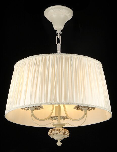 Lampada pendente Elegant in Metallo Olivia Avorio