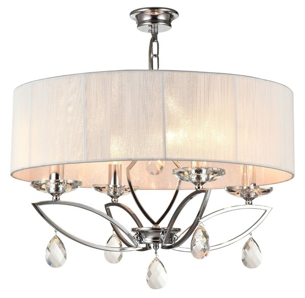 Lampadario Neoclassic in Metallo Miraggio Cromo