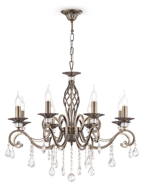 Lampadario Royal Classic in Metallo Grace Ottone