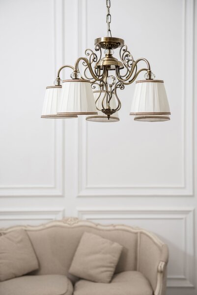 Lampadario Elegant in Metallo Vintage Bronzo Antique