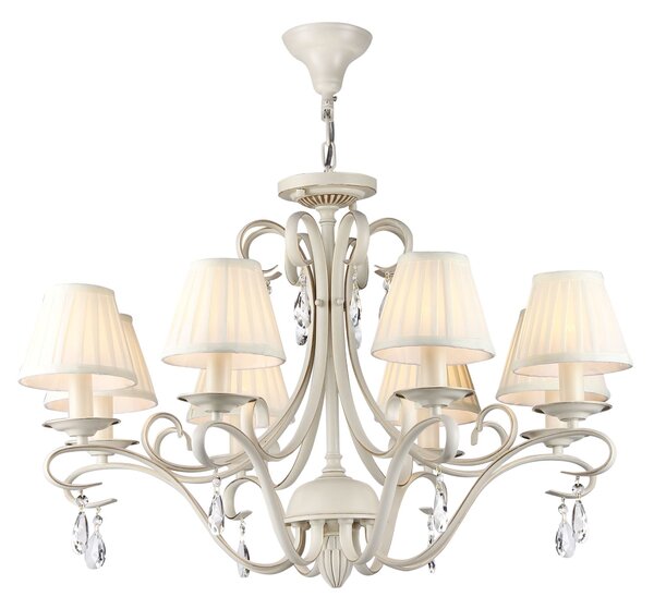 Lampadario Elegant in Metallo Brionia Beige