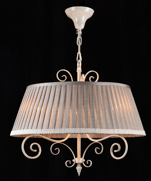 Lampadario Elegant in Metallo Felicita Beige