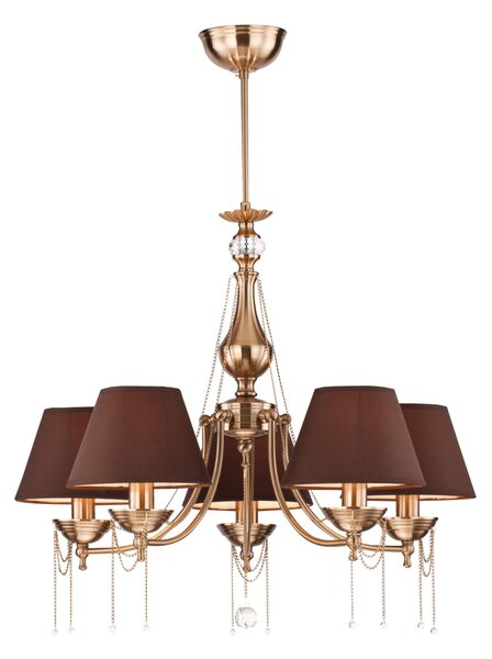 Lampadario Royal Classic in Metallo Chester Ottone