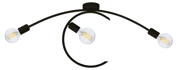 Sospensione 3xE27 Montatura Verniciata Nero E-Energy Daniela