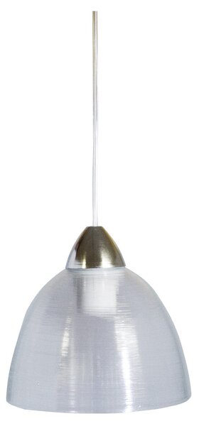 Sospensione D20 1xE27 Montatura Cromo-Trasparente Vetro Gel Trasparente E-Energy Carla