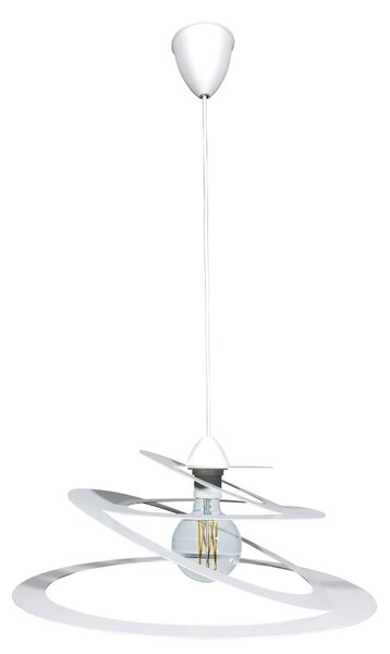 Sospensione 1xE27 Montatura Tonda Bianco E-Energy Eleonora