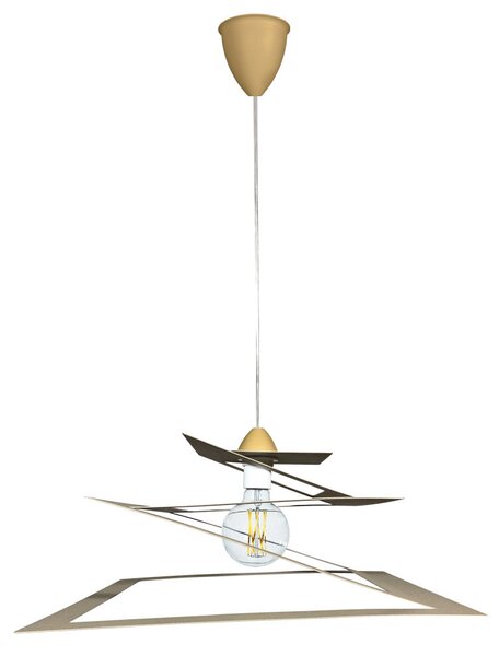 Sospensione 1xE27 Montatura Quadro Sabbia E-Energy Fabiola