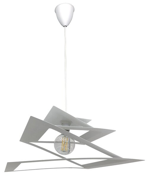 Sospensione 1xE27 Montatura Quadro Bianco E-Energy Fabiola