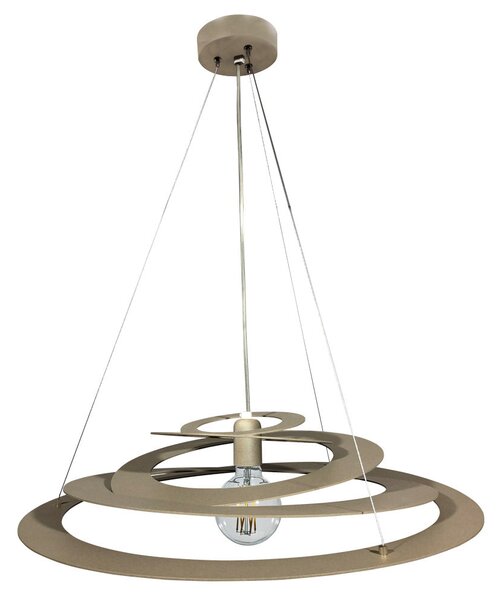 Sospensione 1xE27 Montatura Sabbia C/Acciaio E-Energy Saturno
