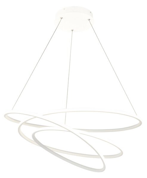 Lampada pendente Modern in Metallo Nola Bianco