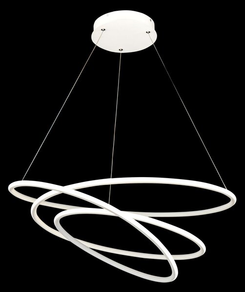 Lampada pendente Modern in Metallo Nola Bianco