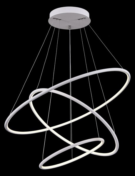 Lampada pendente Modern in Metallo Nola Bianco