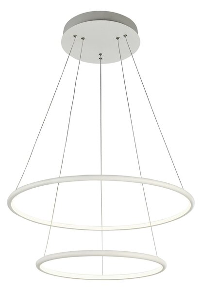 Lampada pendente Modern in Metallo Nola Bianco