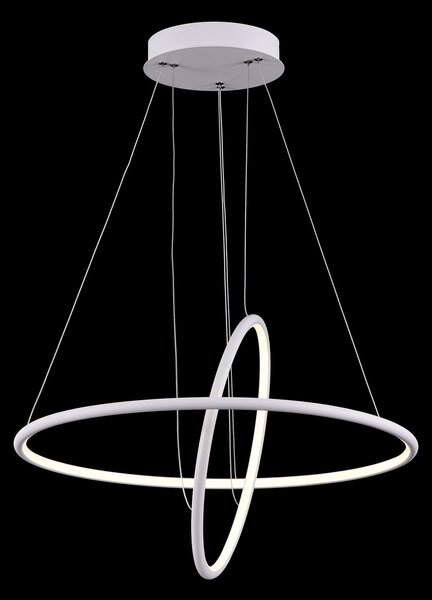 Lampada pendente Modern in Metallo Nola Bianco
