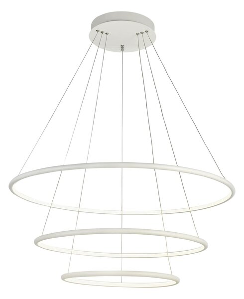 Lampada pendente Modern in Metallo Nola Bianco
