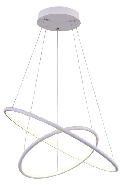 Lampada pendente Modern in Metallo Nola Bianco