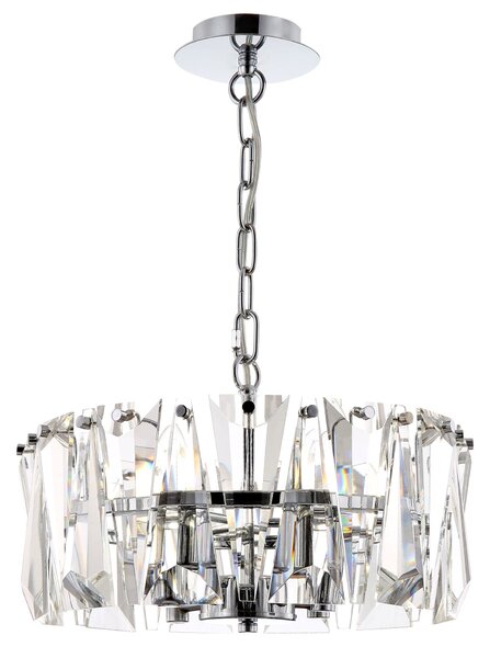 Lampada pendente Modern in Metallo Puntes Cromo