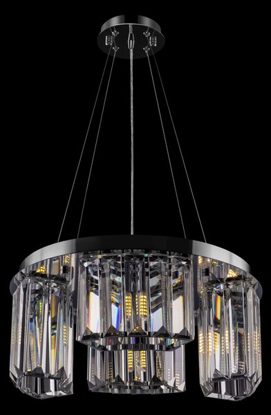 Lampada pendente Modern in Acciaio inossidabile Colline Cromo