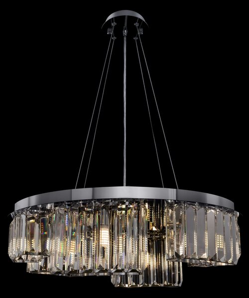 Lampada pendente Modern in Acciaio inossidabile Colline Cromo