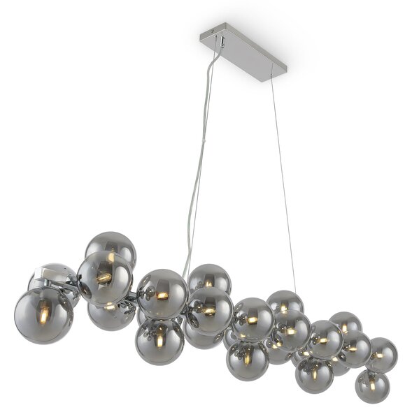 Lampada pendente Modern in Metallo Dallas Cromo