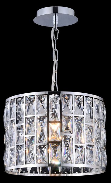 Lampadario Modern in Metallo Gelid Cromo