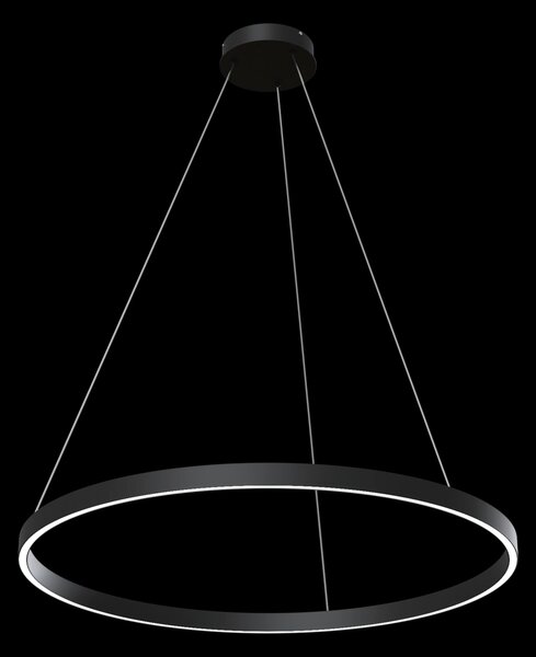 Lampada pendente Modern in Alluminio Rim Nero