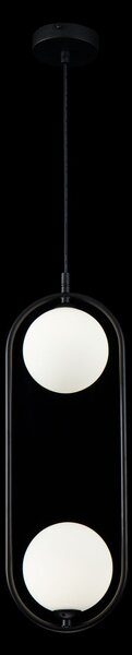 Lampada pendente Modern in Metallo Ring Nero